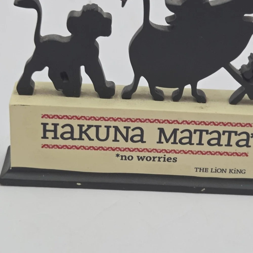 Disney‎ Lion King Hakuna Matata Table Decor Hallmark Simba Pumbaa Timon...